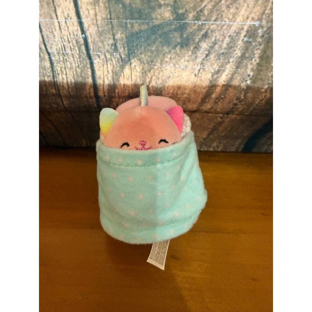 Squishmallows‎ Mini Plush Caticorn Rainbow Dream Squad Toy Multicolor